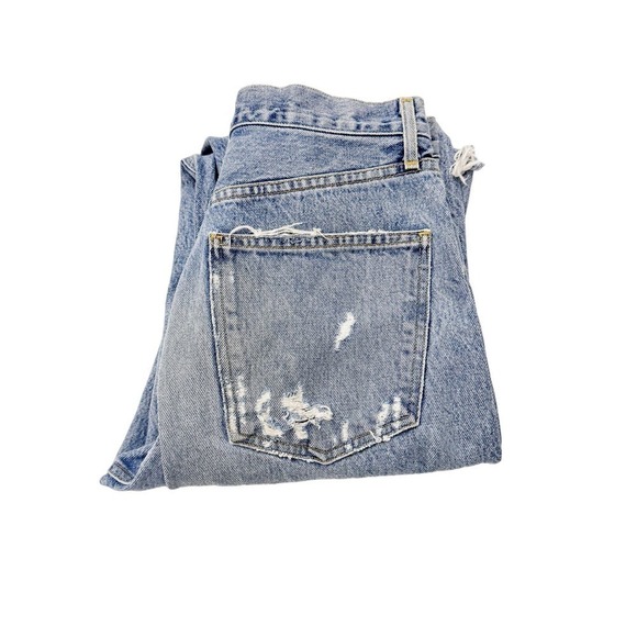 AGOLDE 90s Jean Ripped Denim High Waist Denim Size 25 - Picture 1 of 8